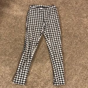 Plaid Jeggings Girl’s Size 7/8
